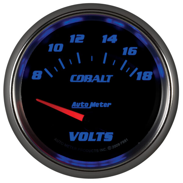 AUTOMETER Voltmeter Gauge 2 5/8", 18V, Electric, Cobalt - Image 4
