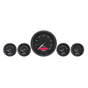 AUTOMETER 5pc Gauge Kit 3 3/8" & 2 1/16", Elec. Speedometer, Gt