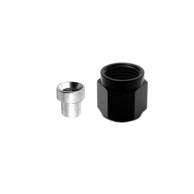 NITROUS EXPRESS 3AN B-NUT & SLEEVE (BLACK) EA.