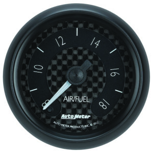 AUTOMETER Wideband Air/Fuel Ratio AFR Gauge Analogue, 2 1/16", 8:1-18:1, Stepper Motor, Gt