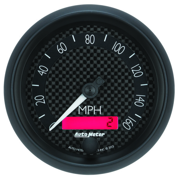 AUTOMETER Speedometer Gauge 3 3/8", 160MPH, Elec. Programmable, Gt
