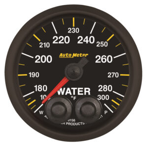 AUTOMETER Water Temperature Gauge 2 1/16", 100-300°f, Stepper Motor W/Peak & Warn, Nascar Can
