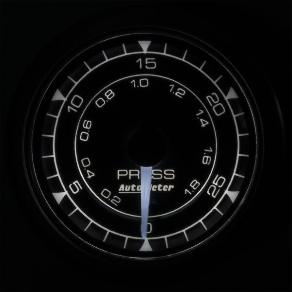 AUTOMETER Pressure Gauge 2 1/16", 30PSI, Digital Stepper Motor, Chrono - Image 2