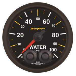 AUTOMETER Water Pressure Gauge 2 1/16", 100PSI, Stepper Motor W/Peak & Warn, Nascar Can