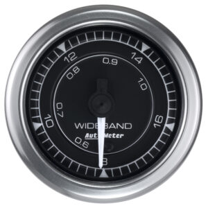 AUTOMETER Wideband Air/Fuel Ratio AFR Gauge Analogue, 2 1/16", 8:1-18:1, Stepper Motor, Chrono