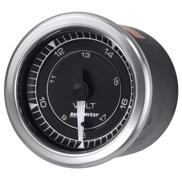 AUTOMETER Voltmeter Gauge 2 1/16", 18V, Digital Stepper Motor, Chrono - Image 3