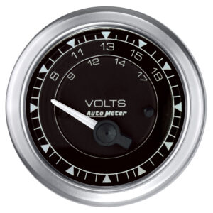 AUTOMETER Voltmeter Gauge 2 1/16", 18V, Elec,  Chrono