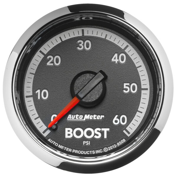 AUTOMETER Boost Gauge 2 1/16", 60PSI, Mechanical, Ram Gen 4 Factory Match