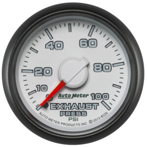 AUTOMETER Exhaust Pressure Gauge 2 1/16", 100PSI, Mechanical, Ram Gen 3 Factory Match