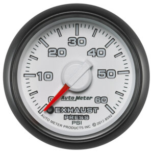AUTOMETER Exhaust Pressure Gauge 2 1/16", 60PSI, Stepper Motor, Ram Gen 3 Factory Match