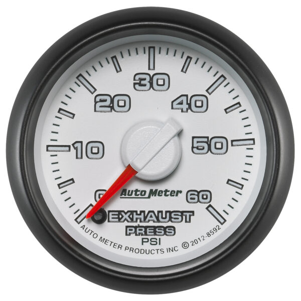 AUTOMETER Exhaust Pressure Gauge 2 1/16", 60PSI, Stepper Motor, Ram Gen 3 Factory Match