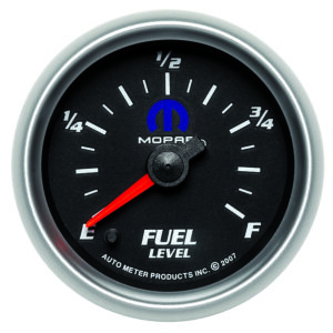 AUTOMETER Fuel Level Gauge 2 1/16", 0-280° Programmable, Black, Mopar