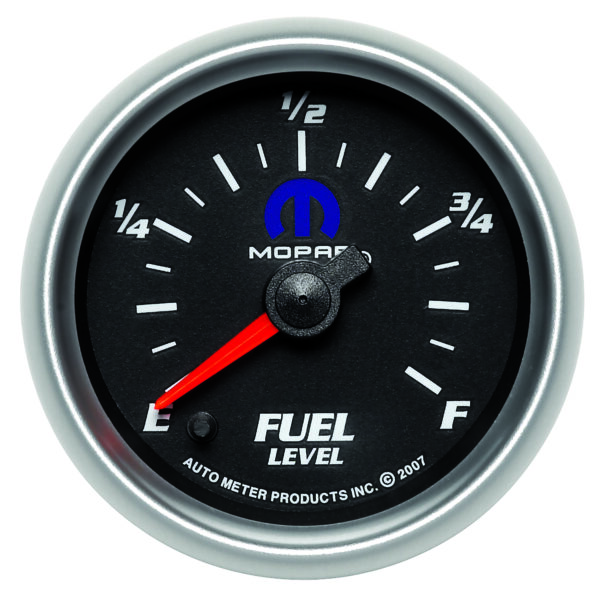 AUTOMETER Fuel Level Gauge 2 1/16", 0-280° Programmable, Black, Mopar