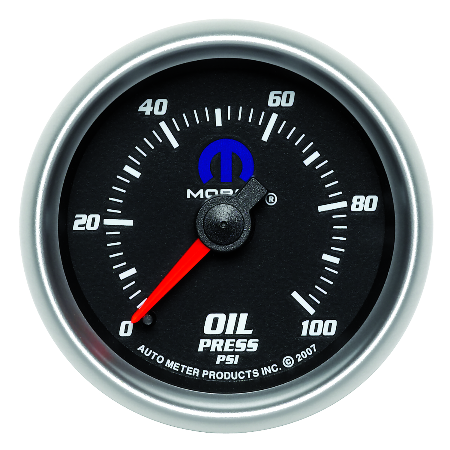 AUTOMETER Oil Pressure Gauge 2 1/16", 100PSI, Mechanical, Black, Mopar
