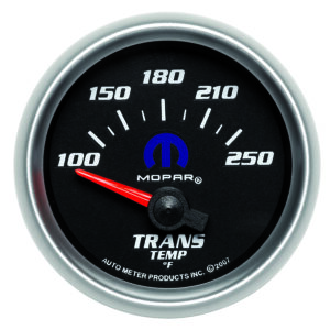 AUTOMETER Transmission Temperature Gauge 2 1/16", 100-250°f, Electric, Black, Mopar