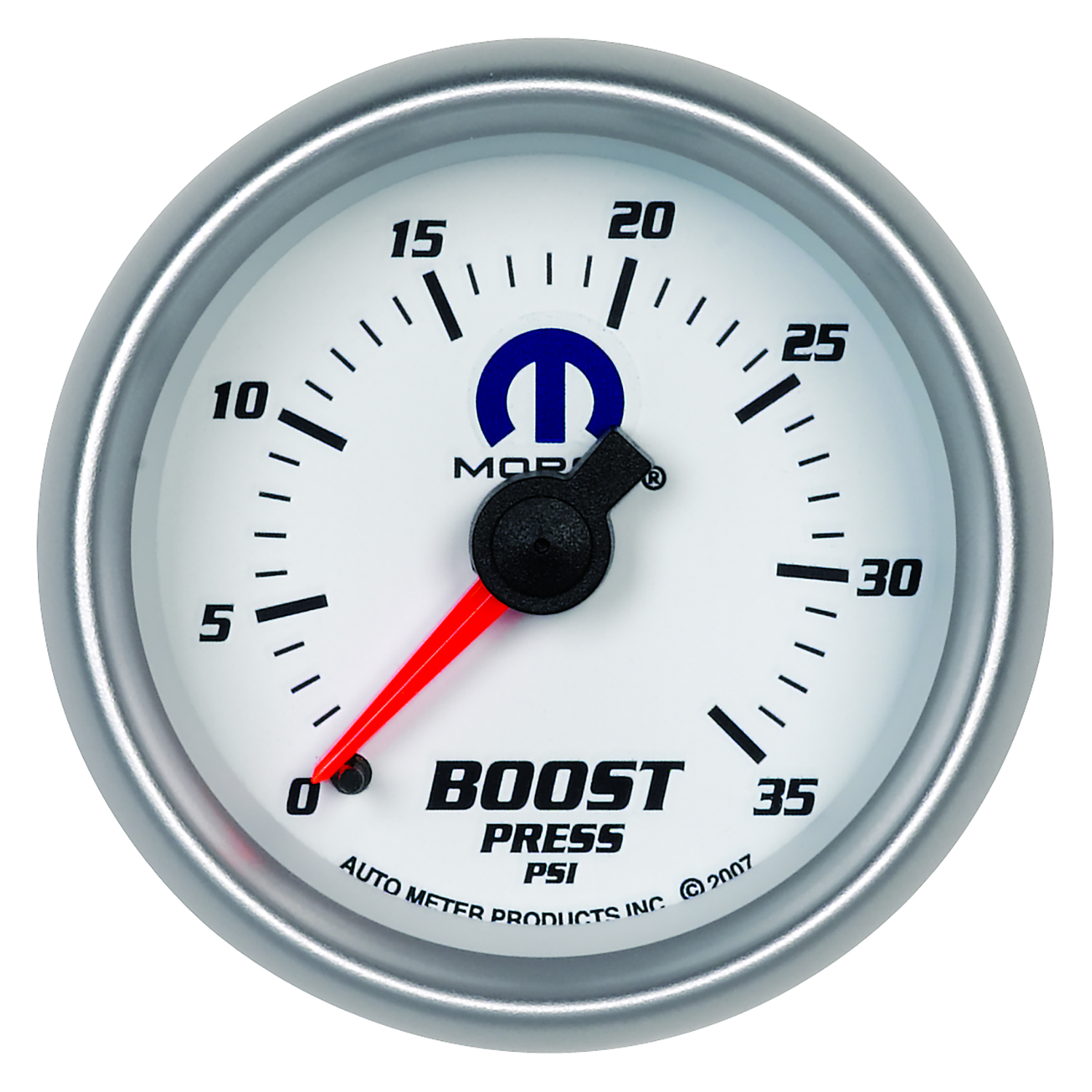 AUTOMETER Boost Gauge 2 1/16", 35PSI, Mechanical, White, Mopar