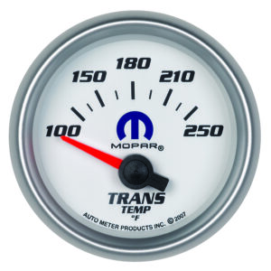 AUTOMETER Transmission Temperature Gauge 2 1/16", 100-250°f, Electric, White, Mopar