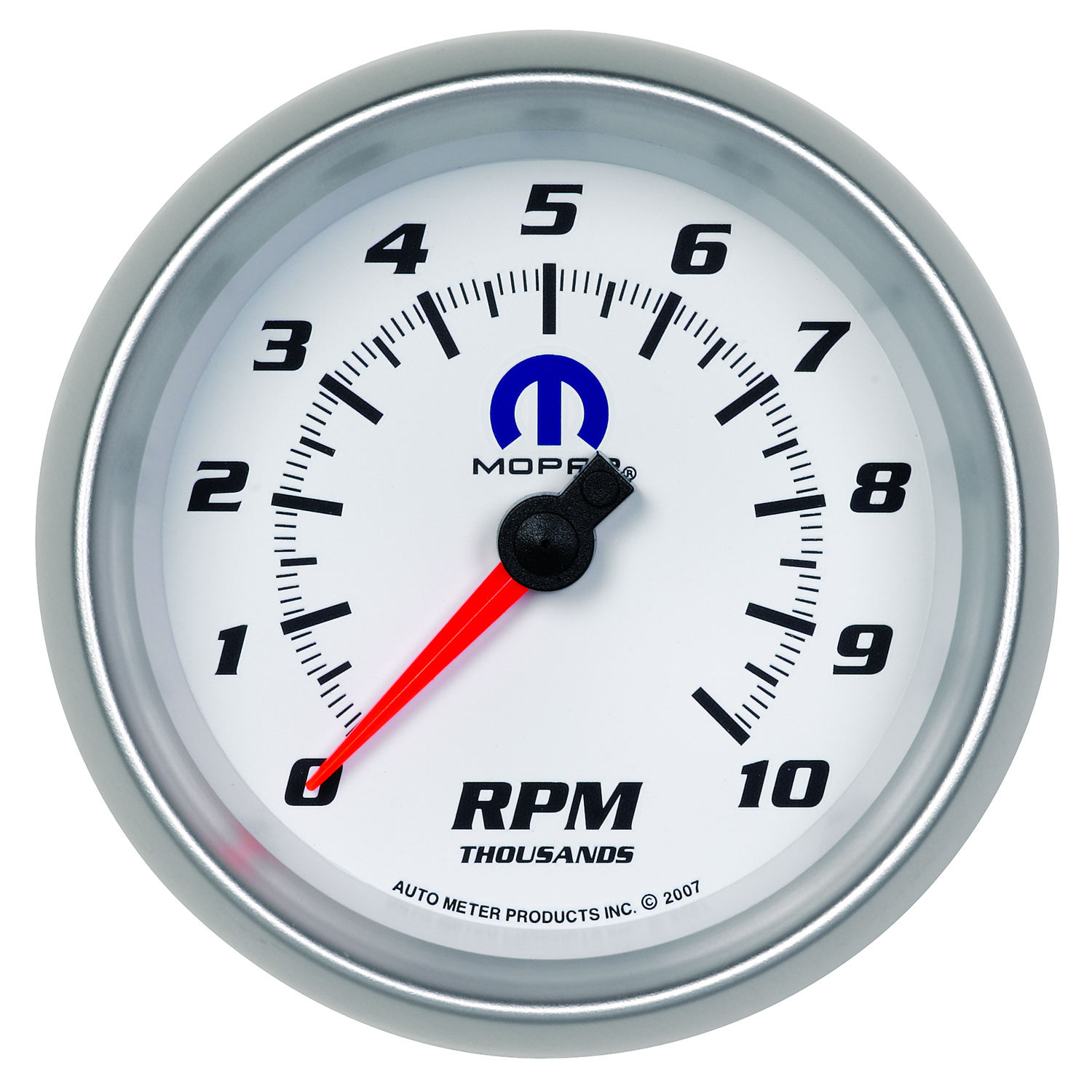 AUTOMETER Tachometer Gauge 3 3/8", 10K RPM, In-Dash, White, Mopar