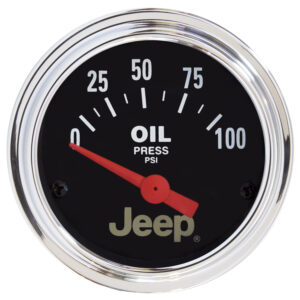 AUTOMETER Oil Pressure Gauge 2 1/16", 100PSI, Elec, Jeep
