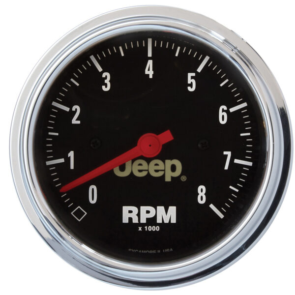 AUTOMETER Tachometer Gauge 3 3/8", 8K RPM, In-Dash, Jeep