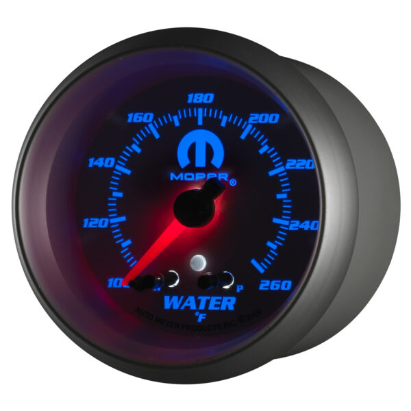 AUTOMETER Water Temperature Gauge 2 5/8", 260°f, Stepper Motor W/ Peak & Warn, White, Mopar - Image 3