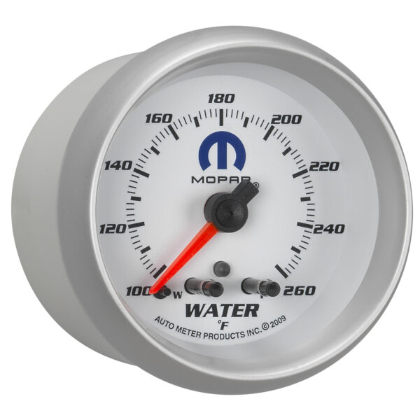 AUTOMETER Water Temperature Gauge 2 5/8", 260°f, Stepper Motor W/ Peak & Warn, White, Mopar - Image 5