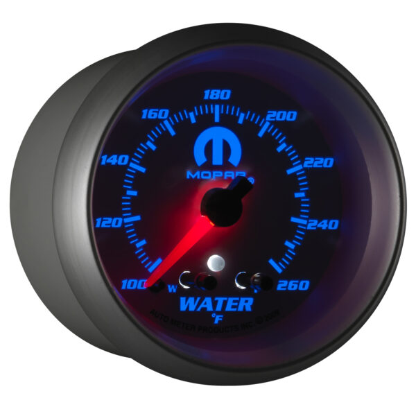 AUTOMETER Water Temperature Gauge 2 5/8", 260°f, Stepper Motor W/ Peak & Warn, White, Mopar - Image 6