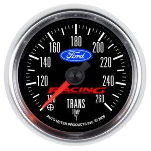 AUTOMETER 2 1/16" Transmission Temperature Gauge, 100-260°F, Digital Stepper Motor, Ford Racing