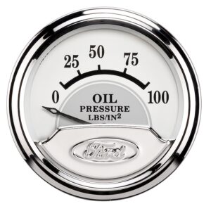 AUTOMETER Oil Pressure Gauge 2 1/16", 100PSI, Elec, Ford Masterpiece