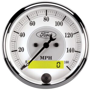 AUTOMETER Speedometer Gauge 3 1/8", 160MPH, Elec. Prog. W/ LCD Odo, Ford Masterpiece
