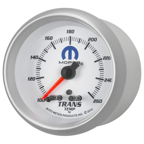 AUTOMETER Transmission Temperature Gauge 2 5/8", 260°f, Stepper Motor W/ Peak & Warn, White, Mopar - Image 2