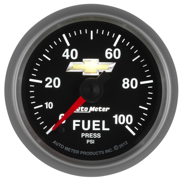 AUTOMETER Fuel Pressure Gauge 2 1/16", 100PSI, Digital Stepper Motor, Chevy Gold Bowtie - Image 4