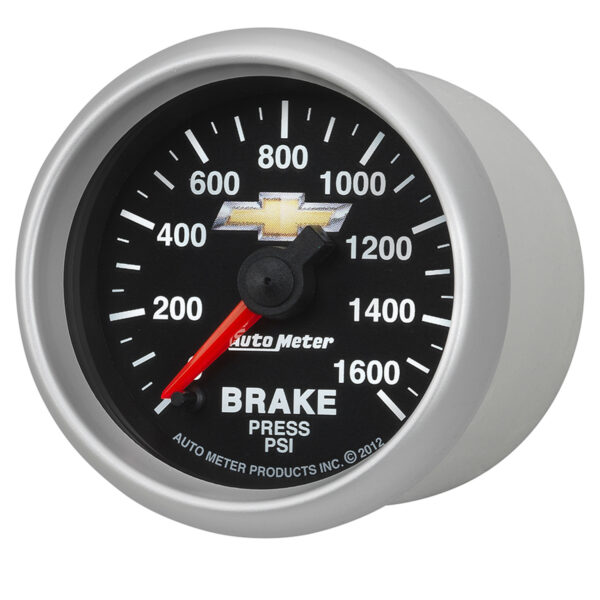 AUTOMETER Brake Pressure Gauge 2 1/16", 1600PSI, Digital Stepper Motor, Chevy Gold Bowtie - Image 2