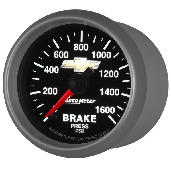 AUTOMETER Brake Pressure Gauge 2 1/16", 1600PSI, Digital Stepper Motor, Chevy Gold Bowtie - Image 3