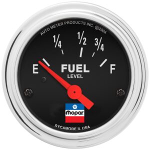AUTOMETER Fuel Level Gauge 2-1/16", 73 E/8-12 F, Elec, Mopar Classic