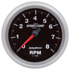 AUTOMETER 3 3/8" 8K RPM Tachometer Gauge for FiTech ICAN, Sport-Comp II