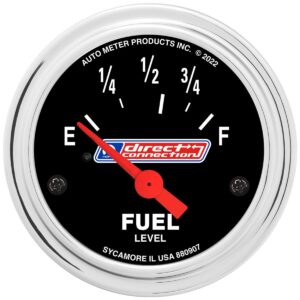 AUTOMETER Gauge, Fuel Level, 2-1/16", 73 E/8-12 F, Elec, Mopar Direct Connection