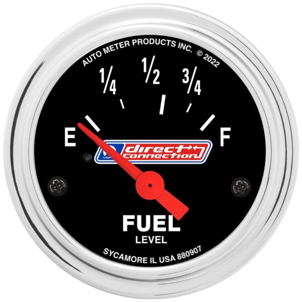 AUTOMETER Gauge, Fuel Level, 2-1/16", 73 E/8-12 F, Elec, Mopar Direct Connection