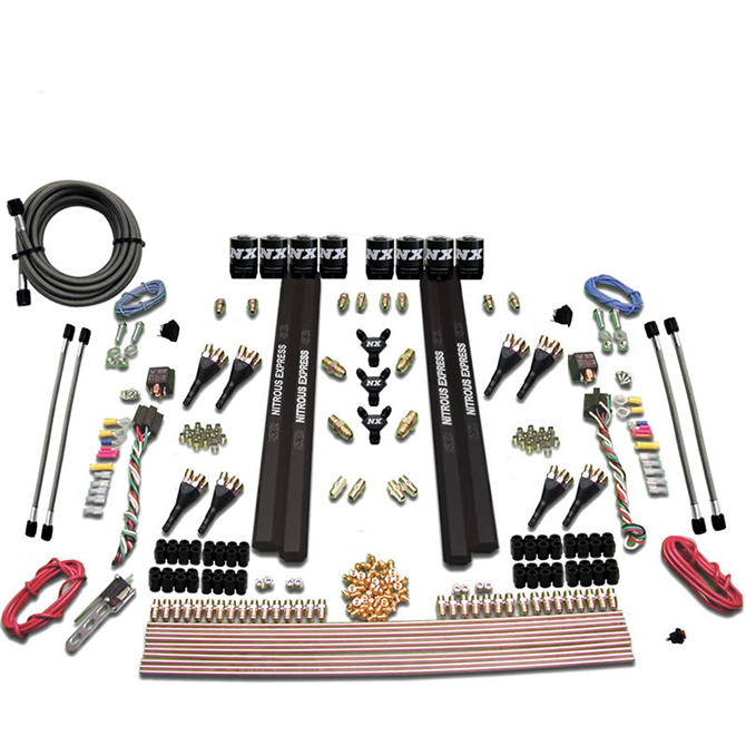 NITROUS EXPRESS Sx2 Dual Stage 8 Solenoid /Petrol/Gasoline 200-1200HP Less Bottle