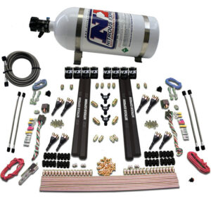 NITROUS EXPRESS Sx2 Dual Stage 8 Solenoid /Petrol/Gasoline 200-1200HP With 10lb Bottle
