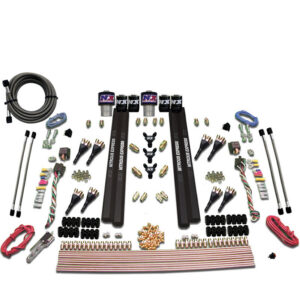 NITROUS EXPRESS Sx2 Dual Stg/Gas/Rails 8 Nzls (200-1200HP) Less Bottle