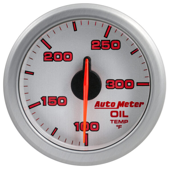 AUTOMETER 2-1/16" Oil Temp, 100-300`F, Airdrive, Silver - Image 2