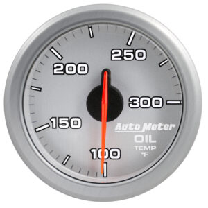 AUTOMETER 2-1/16" Oil Temp, 100-300`F, Airdrive, Silver