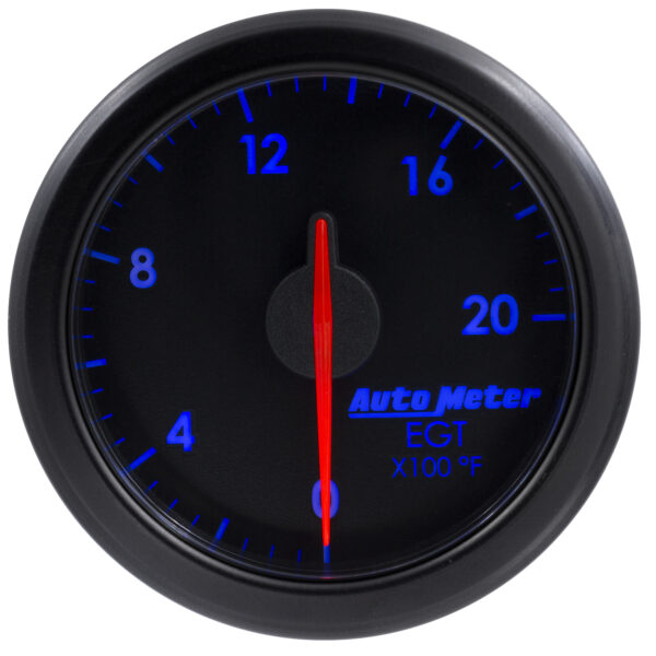 AUTOMETER 2-1/16" E.G.T, 0-2000`F, Airdrive, Black - Image 6