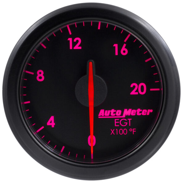 AUTOMETER 2-1/16" E.G.T, 0-2000`F, Airdrive, Black - Image 7