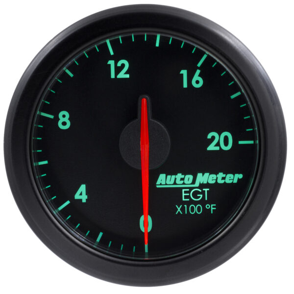 AUTOMETER 2-1/16" E.G.T, 0-2000`F, Airdrive, Black - Image 5