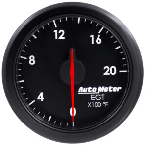 AUTOMETER 2-1/16" E.G.T, 0-2000`F, Airdrive, Black