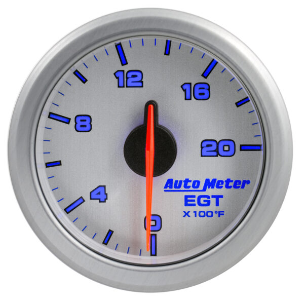 AUTOMETER 2-1/16" E.G.T, 0-2000`F, Airdrive, Silver - Image 6