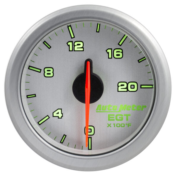 AUTOMETER 2-1/16" E.G.T, 0-2000`F, Airdrive, Silver - Image 4