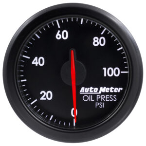AUTOMETER 2-1/16" Oil Press, 0-100 PSI, Airdrive, Black